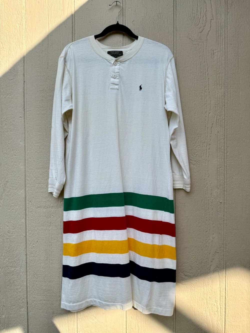 Vintage Ralph Lauren Country Hudson’s Bay Stripes Cotton USA Dress Medium
